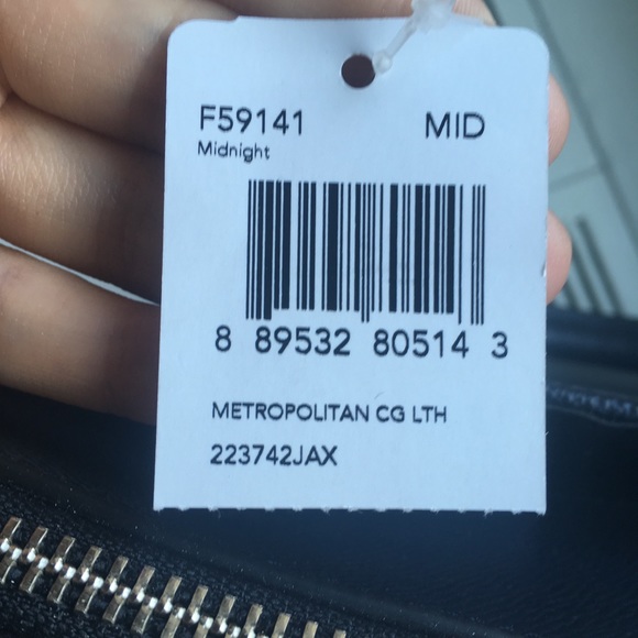 Large Coach navy briefcase - Picture 2 of 3